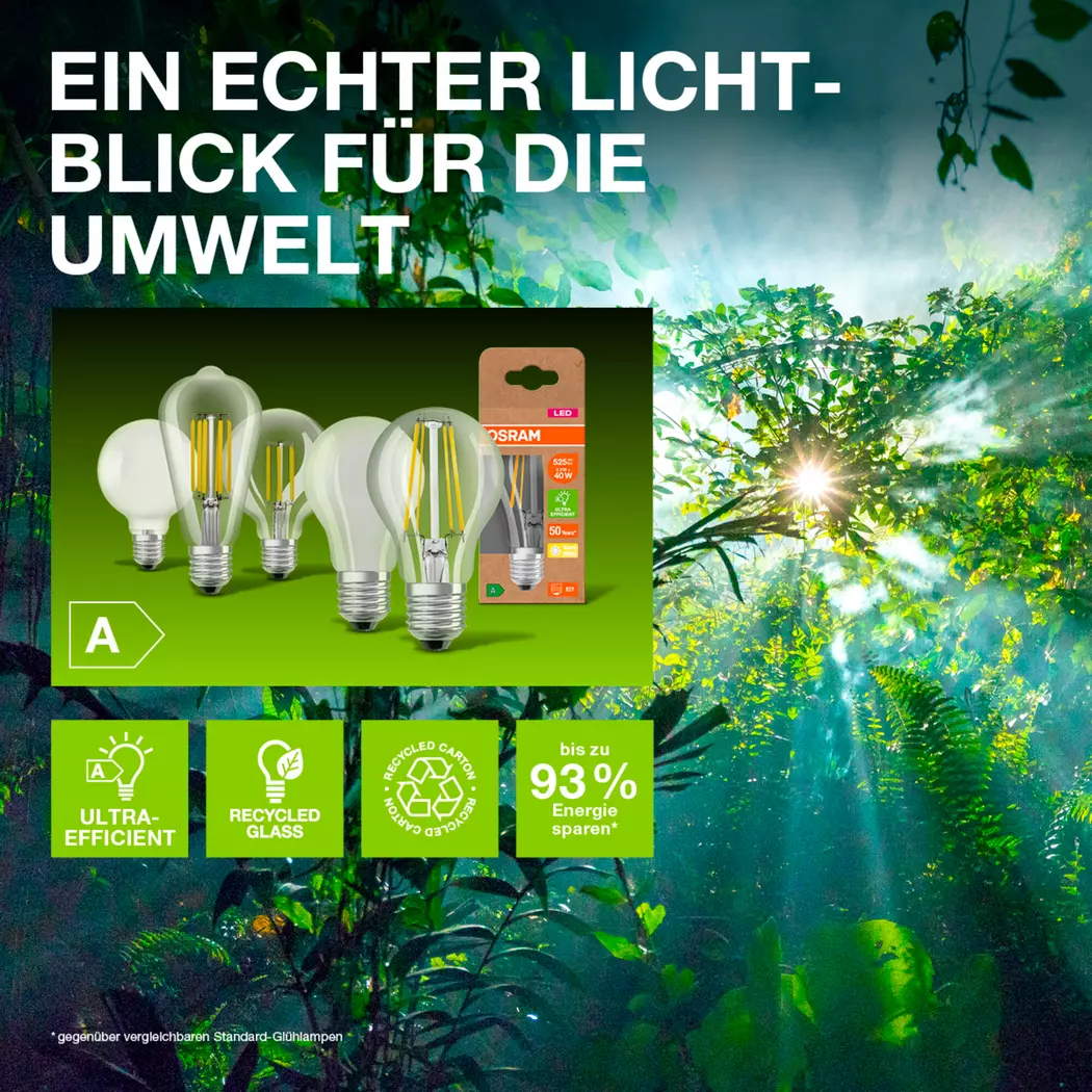 LED-Birne E27/3,8 Watt/Energie A