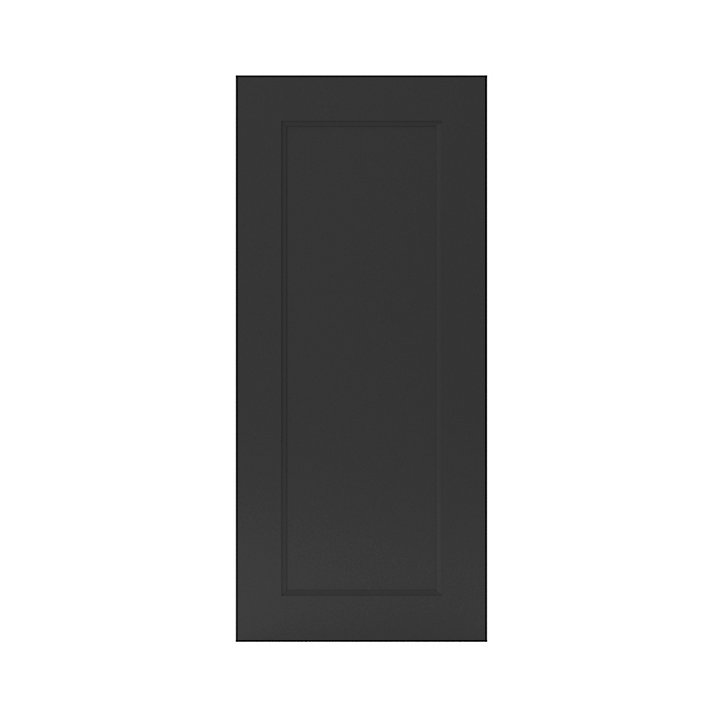 Porte de meuble de cuisine Artemisia gris graphite mat l. 40 cm x H. 90 cm GoodHome