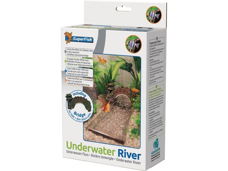 SuperFish Deko Unterwasser Fluss Fluss-Dekoration für Unterwasser