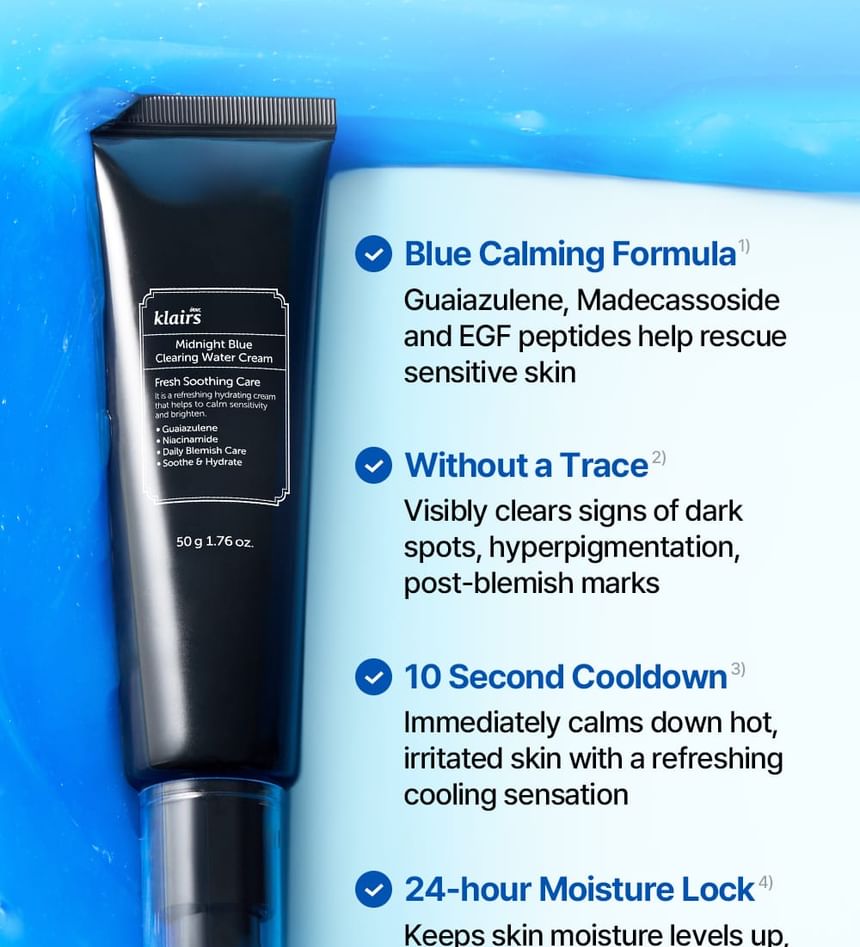 Beste Klairs - Midnight Blue Clearing Water Cream