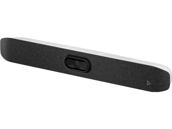 Poly Studio V12 USB-videobar, ingen strømforsyning, 4K Ultra HD, 3840 x 2160 pixel, 5x, Hvid