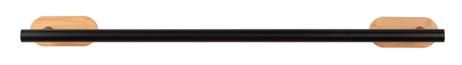 Wenko Orea Turbo-Loc Bamboo handdoekhouder uno zwart mat