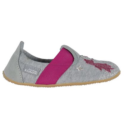 Living Kitzbühel Ballerina Hjemmesko - LyseGrå m. Regnbue/Enhj?r