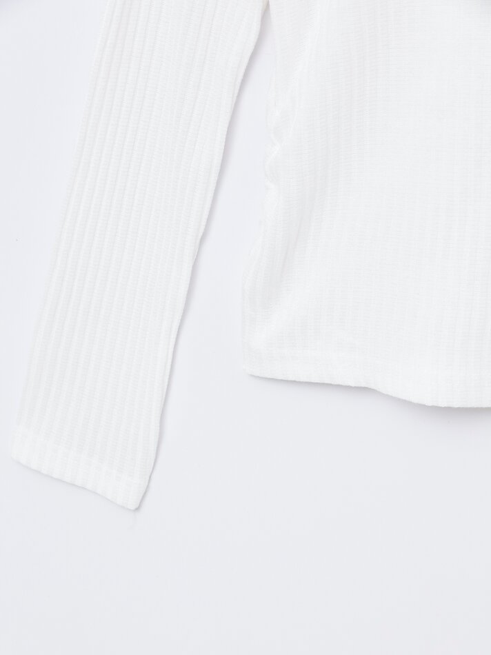 Camiseta com estampa lateral desgastada - Branca