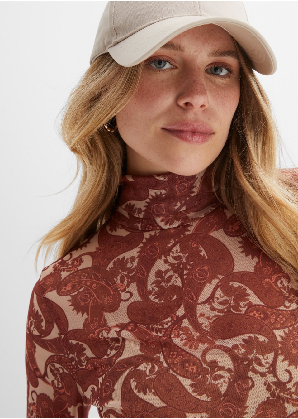 T-shirt en mesh imprimé