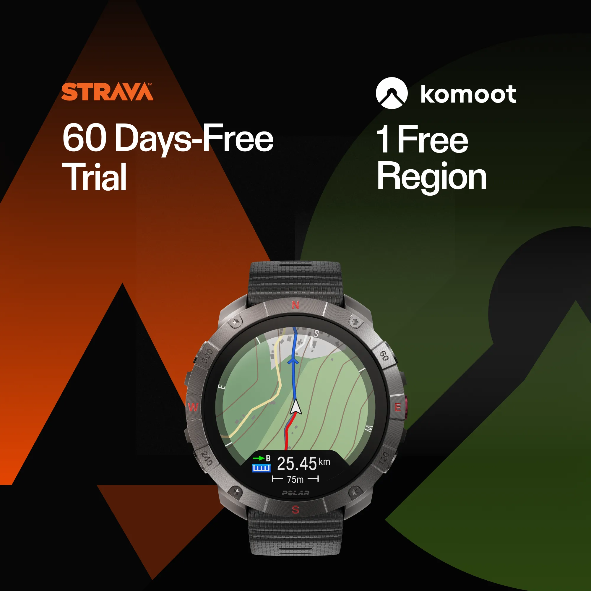 Polar Grit X2 Pro + Heart Rate Monitor Black