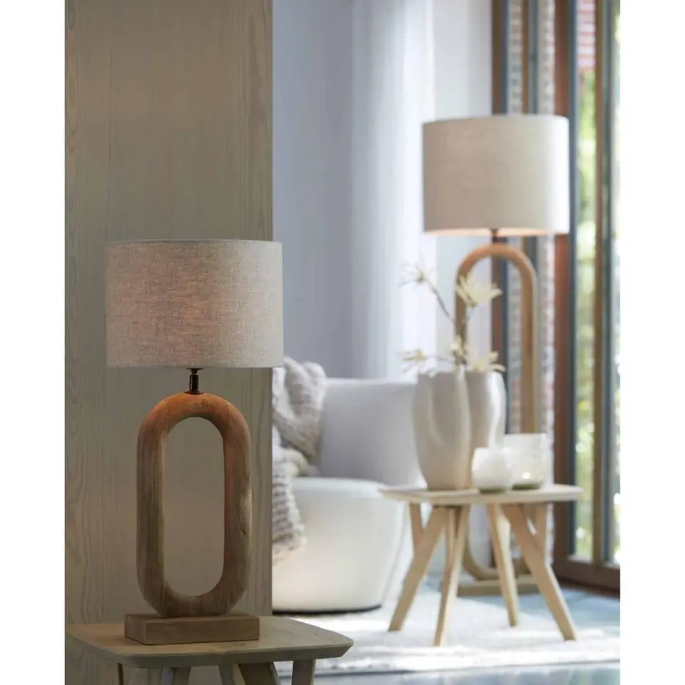 Lampvoet Paceco - Bruin - 20x12x44cm