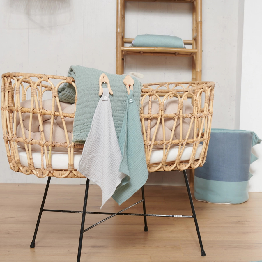 Nordic Coast Company Kuscheltuch Musselin Eis Mint