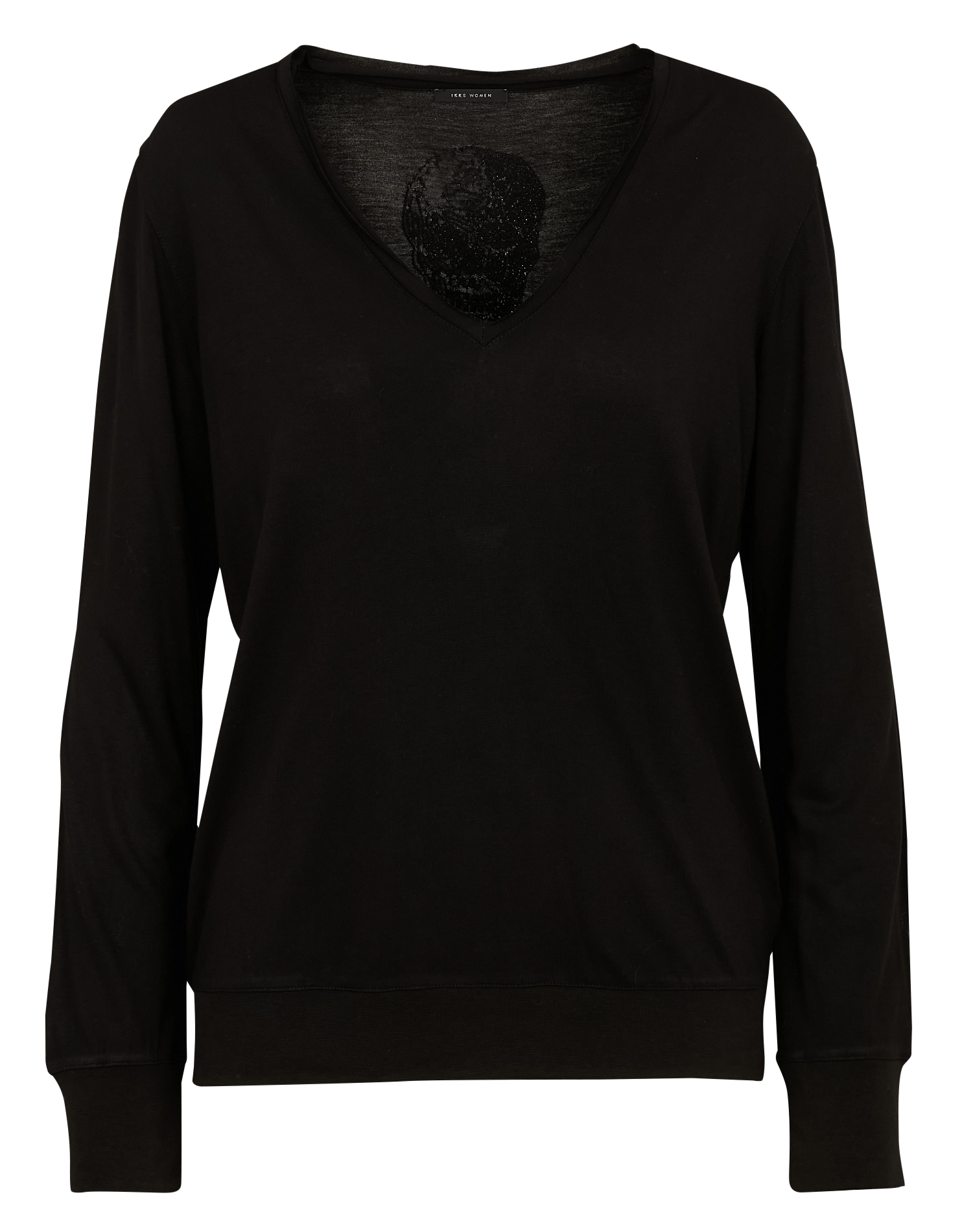 Tee-shirt col V| Noir