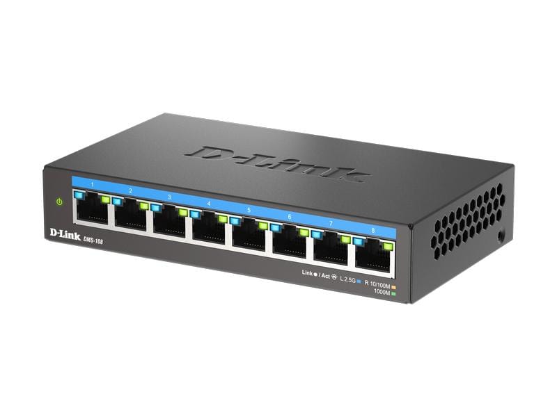 D-Link Switch DMS-108/E 8 Port 8-Port 2.5G Multi-Gigabit Desktop Switch