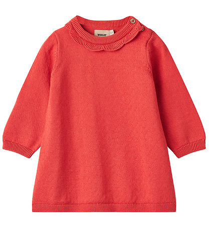 Wheat Kleid - Strick - Nannie - Candy Rot m. Struktur