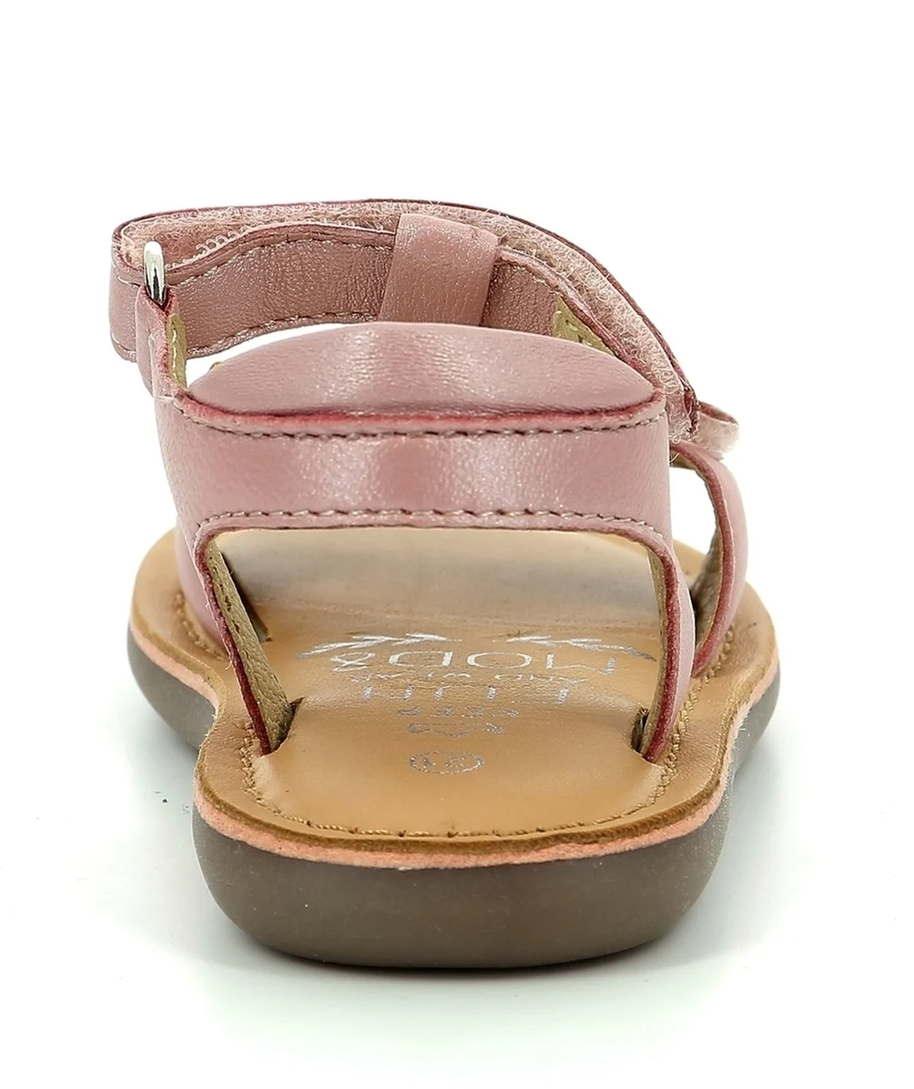 MOD8SANDALES EN CUIR CLOONIMALS ROSE