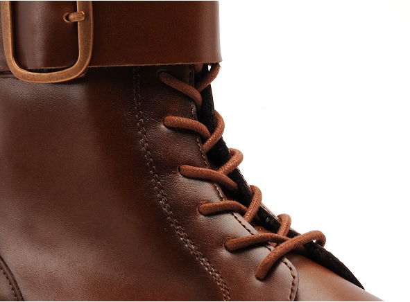 Fugitive boots bottine plates femme feria marron
