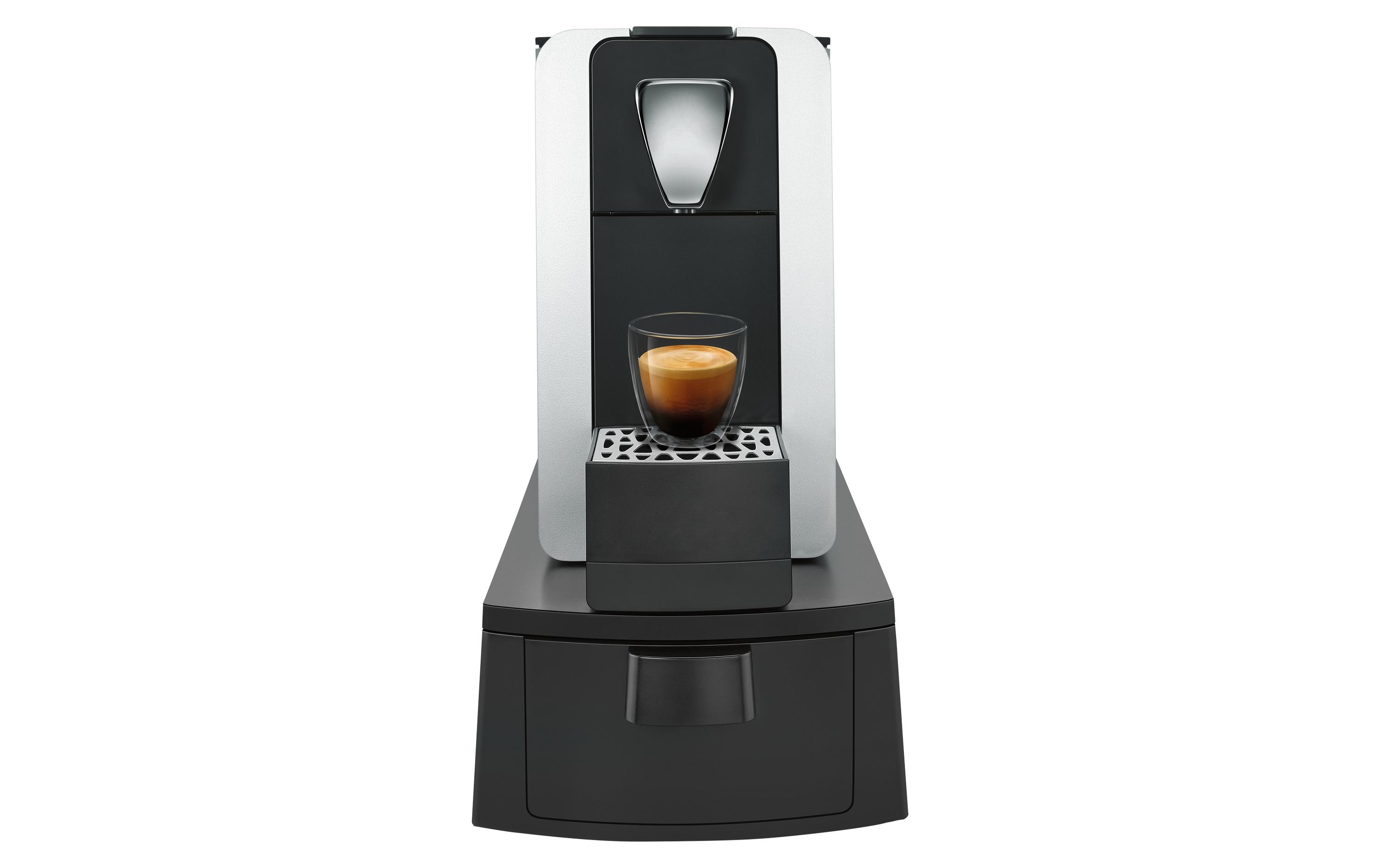 Kapselmaschine Compact Pro XL Schwarz/Silber<br>Kaffeemaschine für die Verwendung mit Kapseln des Delizio-Systems
