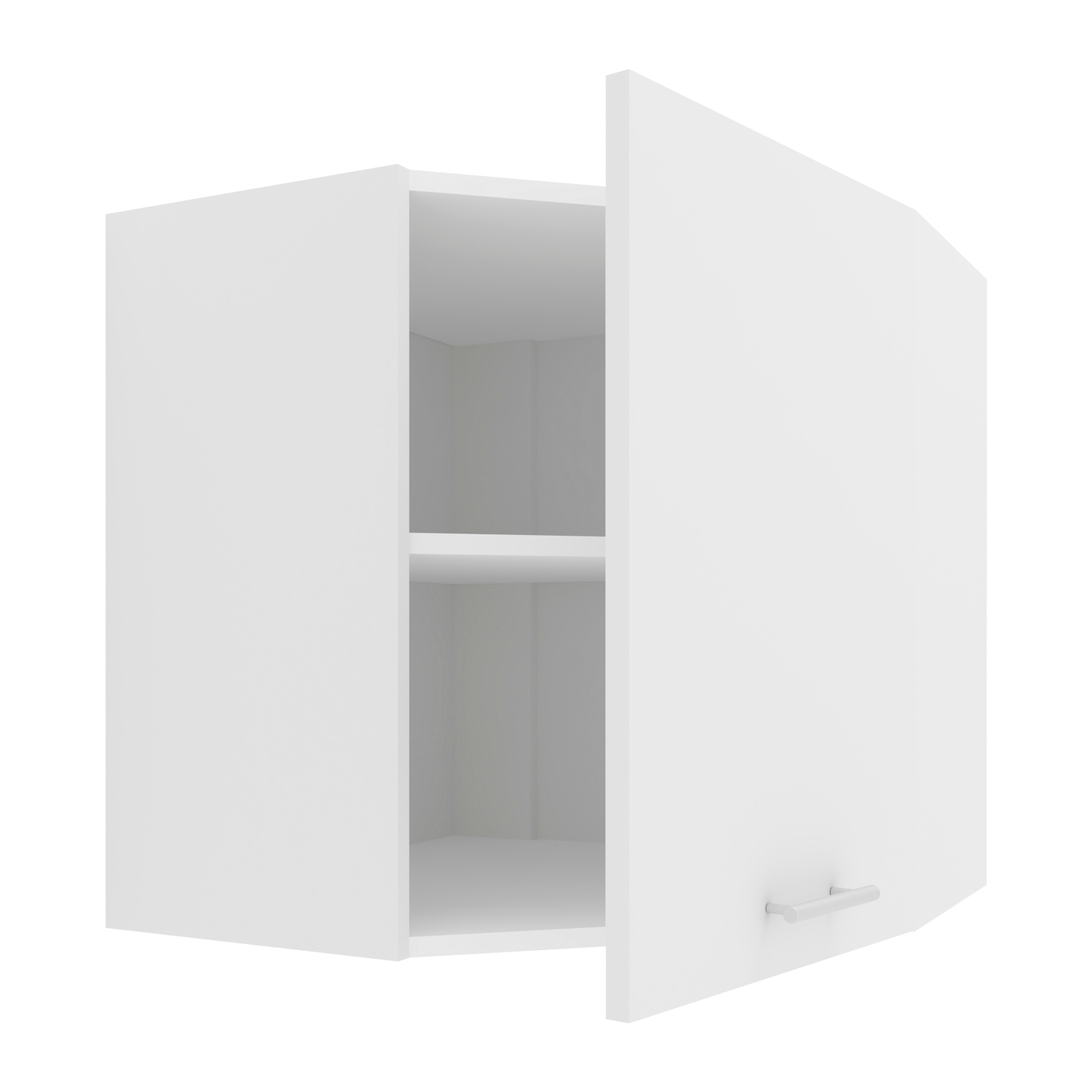 Eckhängeschrank ESILO - weiß - 57x57 cm