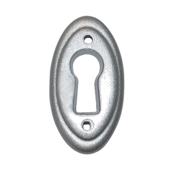 Sleutelplaat Benthe aluminium look 37 mm