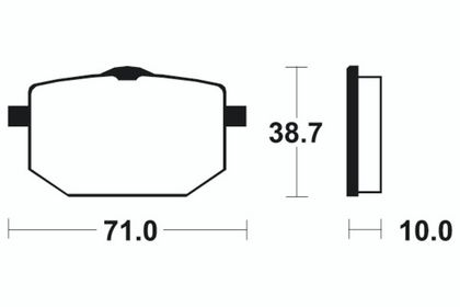 Plaquettes de freins Tecnium Performance métal fritté - MF96