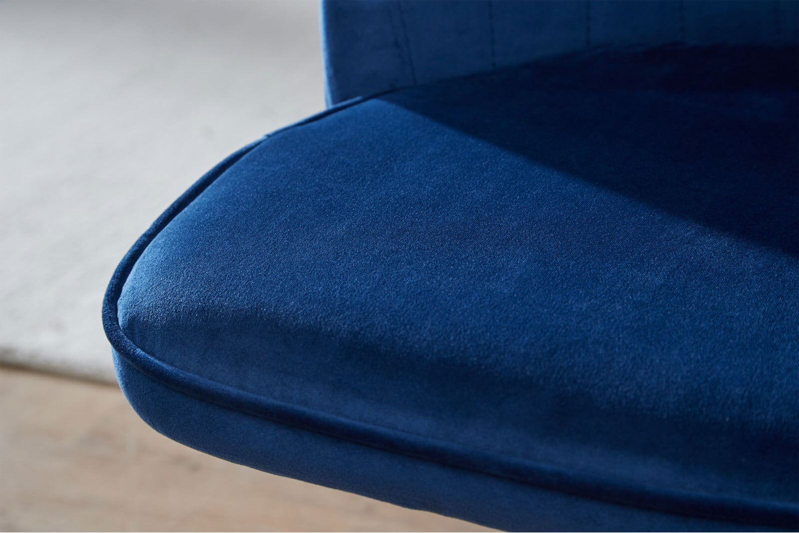 Drehstuhl Farsund blau/gold