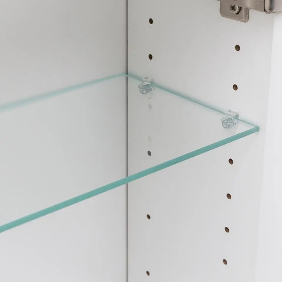 Spiegelkast Bobbi 60cm model 2 3 deuren & ledverlichting - wit