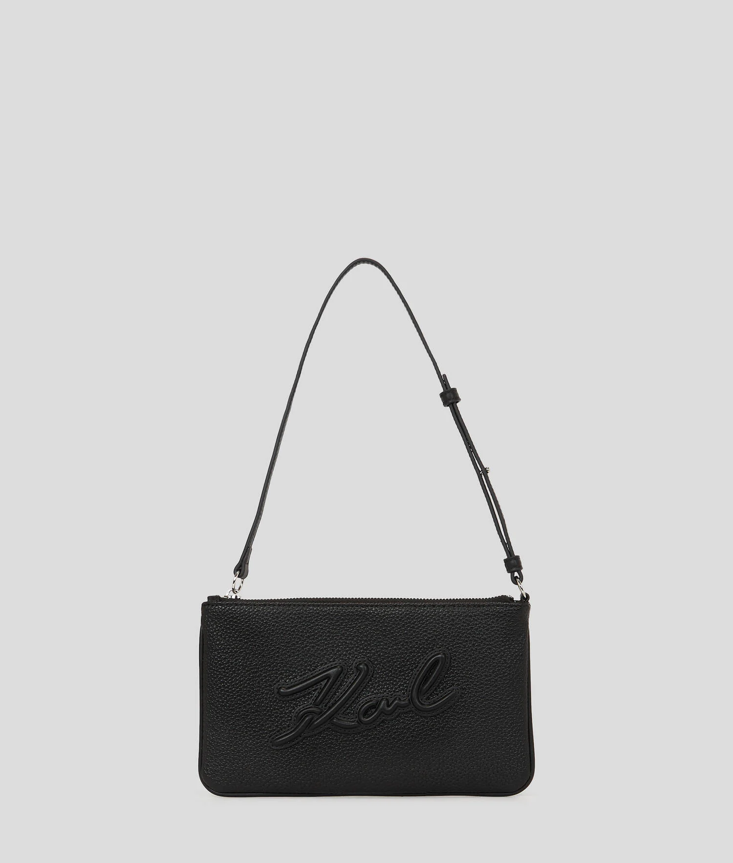 POCHETTE EN CUIR GRAINÉ K/SKUARE