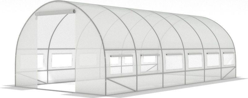 Folietunnel - 6 Secties - Metalen Structuur - Stabiliteit - Ramen met Horren