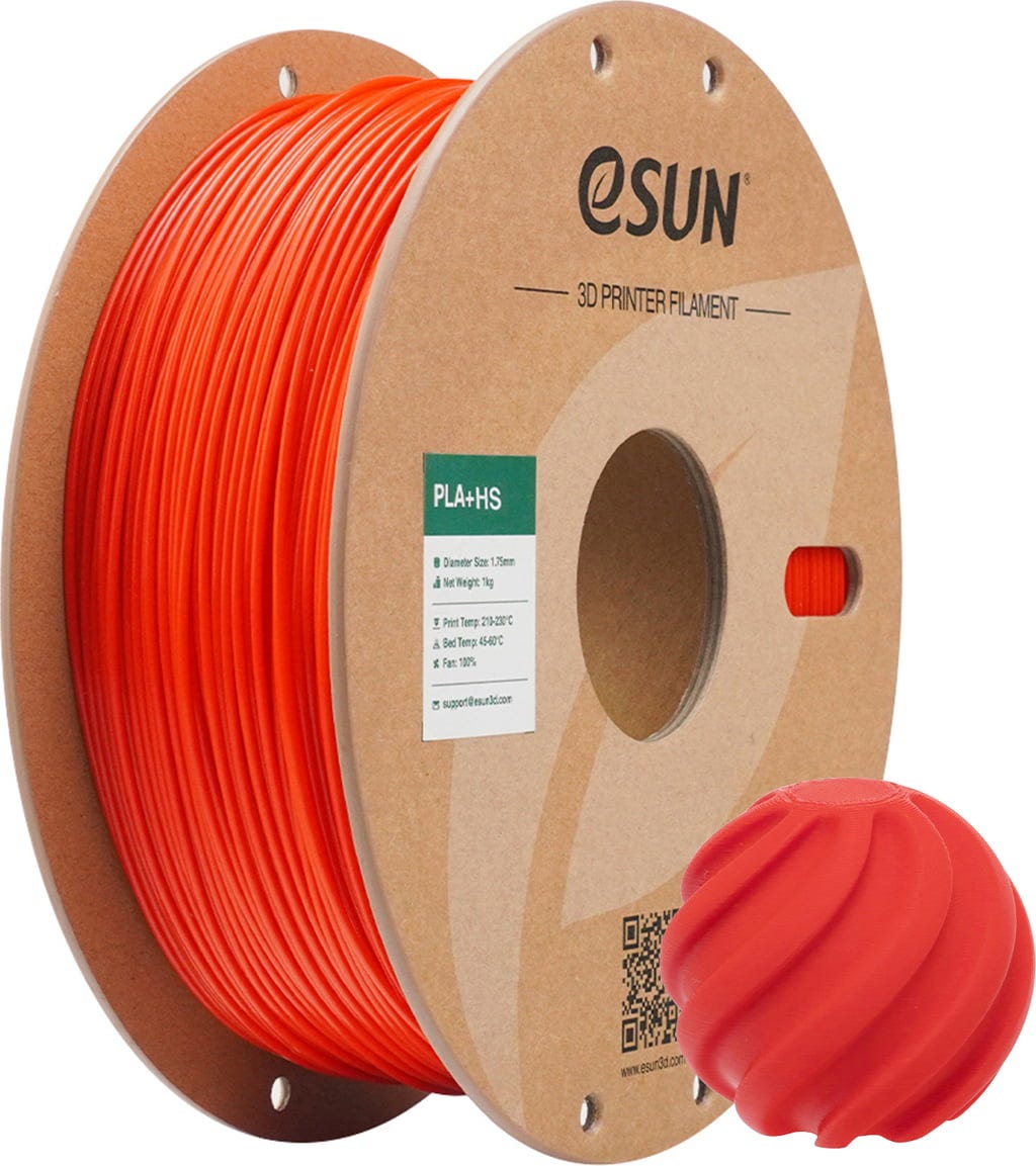 eSUN  PLA+HS RGB Red, 1,75 mm / 1000 g    PLA Filament für den Hochgeschwindigkeitsdruck in RGB Red