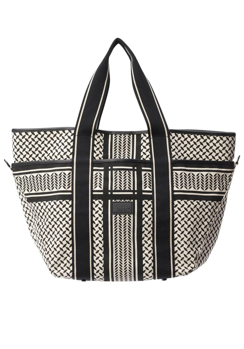 Lala Berlin  Marin East West shopper - heritage stripe black