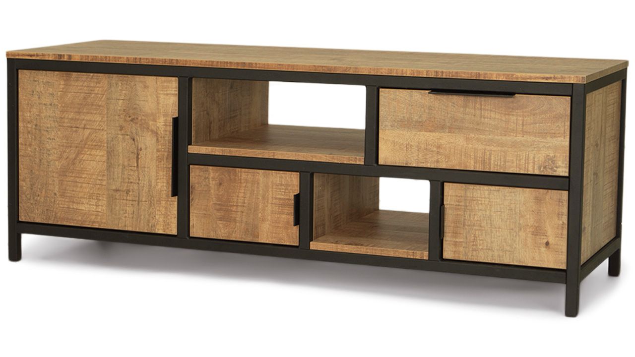 Tv-meubel Iroko - Bombay B136 x D48 x H50 cm