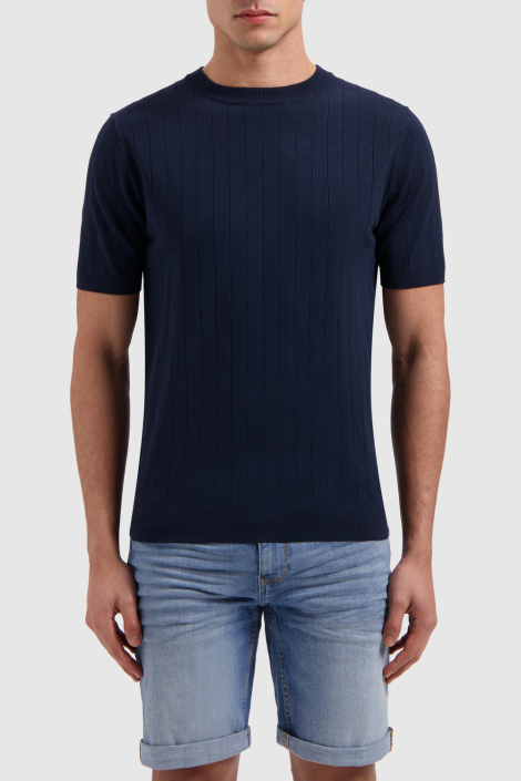 Pure Path blauwe heren t-shirt