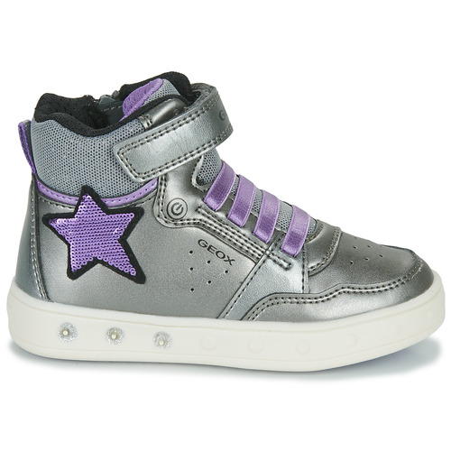 Geox - J SKYLIN GIRL A - Argenté / Violet