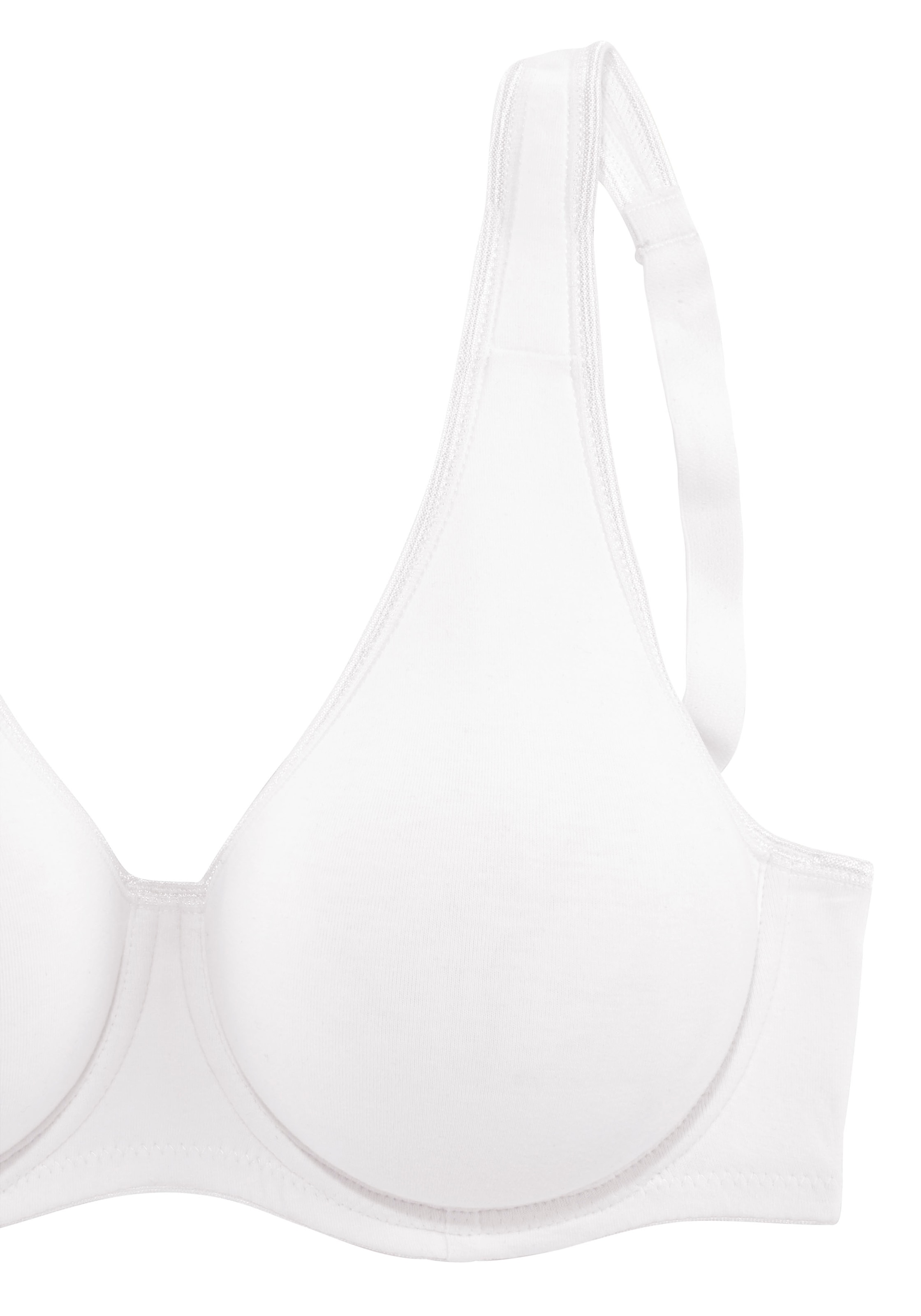 petite fleur T-Shirt-BH, 2 Stücker Packung, mit Bügel, ohne Schale