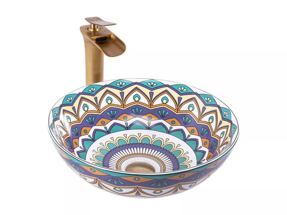 Vasque À Poser Rea Aztec Blue