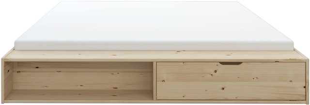 Home affaire Massivholzbett »Erno, OTTOs Choice, TOPSELLER, Stauraumbett Futonbett, 275KG belastbar« Breite/ Belastbarkeit: 120cm/275 KG, 180cm/275 KG,  mit Lattenrost, FSC® zertifiziert, viel Stauraum + Ablagen