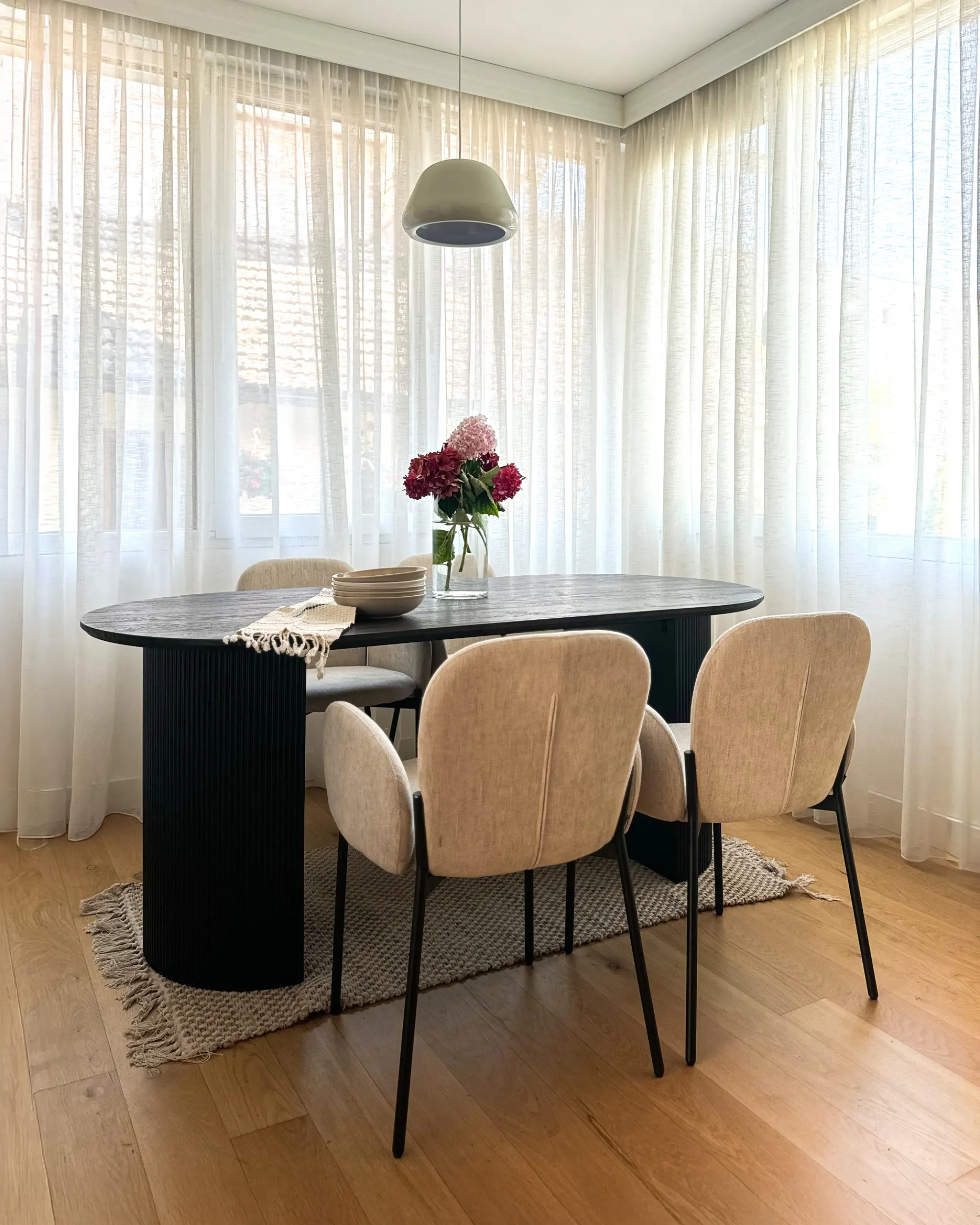 Set van 2 eetkamerstoelen ALBEE Beige