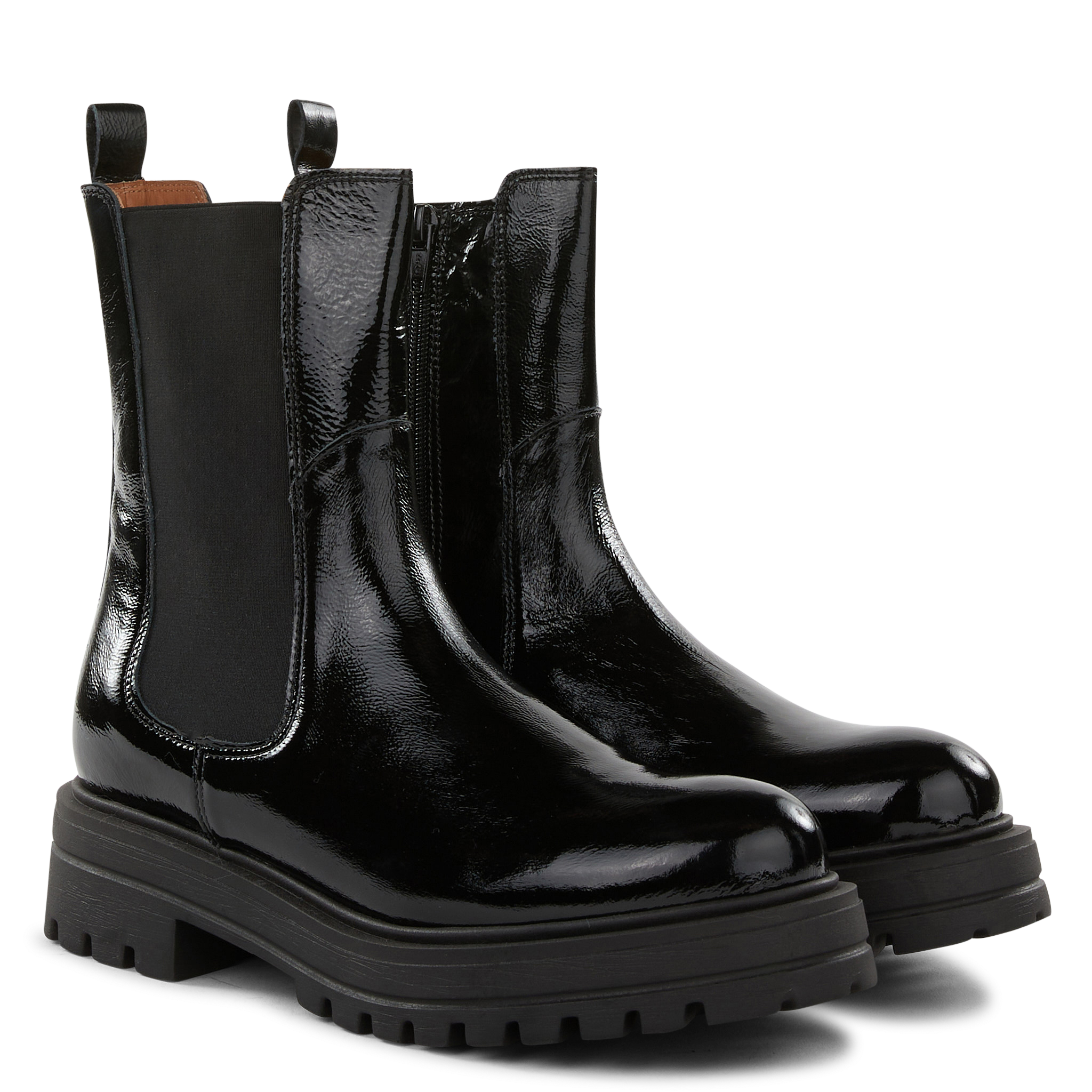 BRIDGET - Bottines en cuir velours | Noir