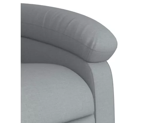 Fauteuil de massage inclinable Gris clair Tissu