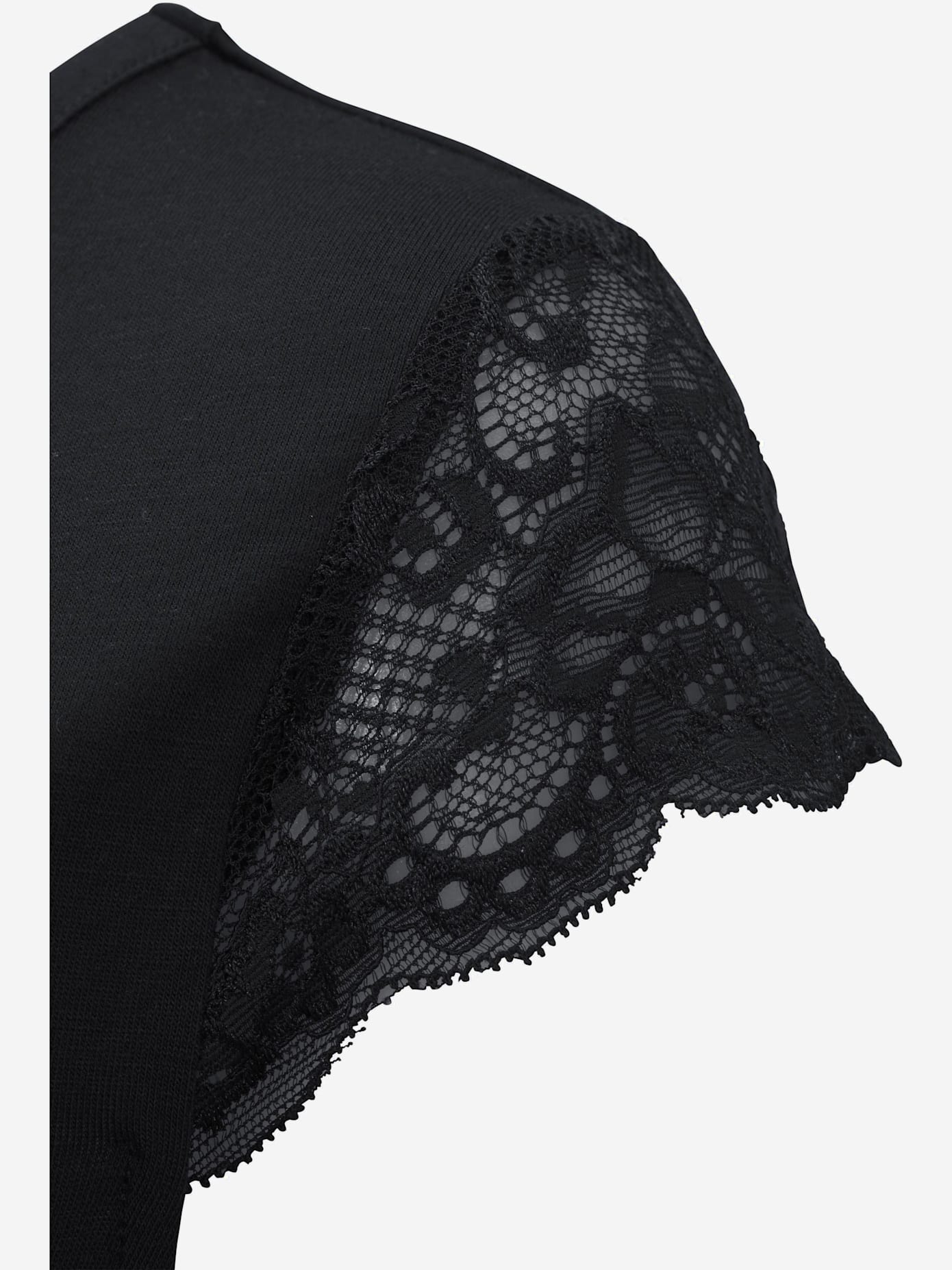 Chemise de nuit élégante avec encolure arrondie intégrée