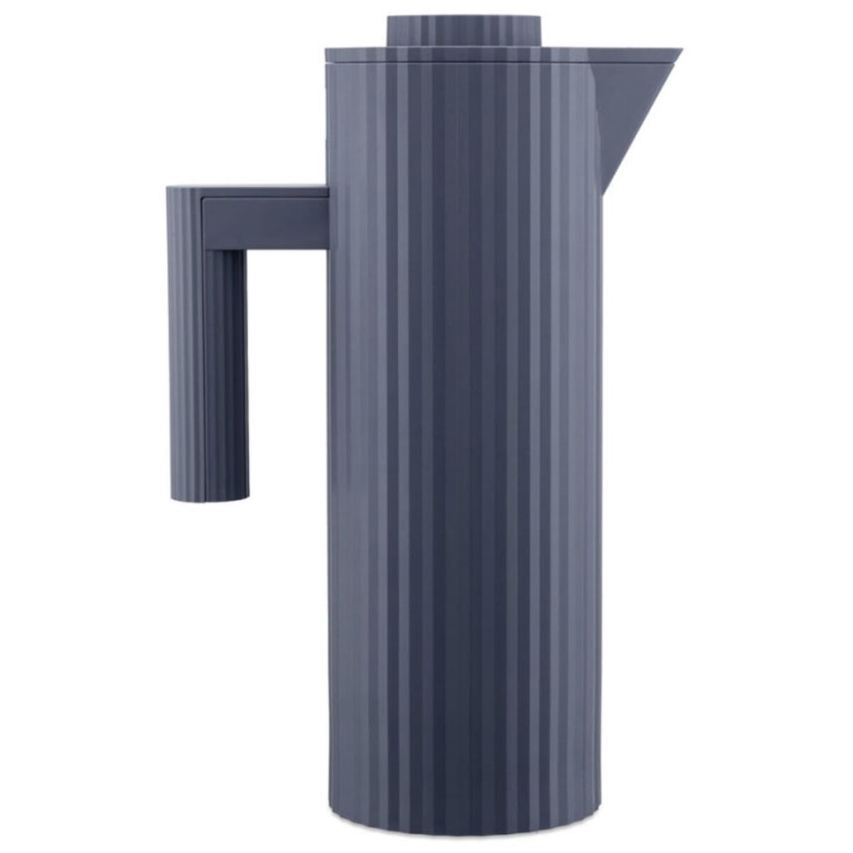 Plissé termokanne 1 liter, grå