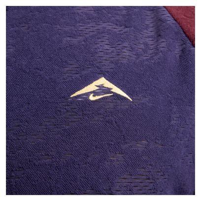 Haut Thermique 1/2 Zip Nike Dri-Fit Trail Bleu Rouge