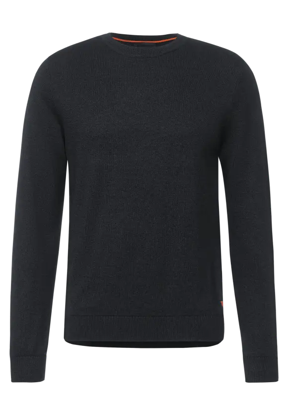 Softer Mouliné Pullover - storm grey melange