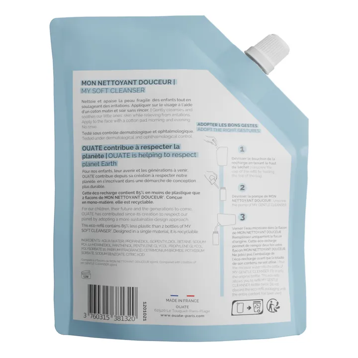 Ouate Recharge nettoyant visage douceur - 300 ml