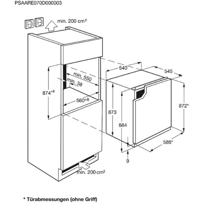 AEG Einbau-Kühlautomat SKB588F1AE