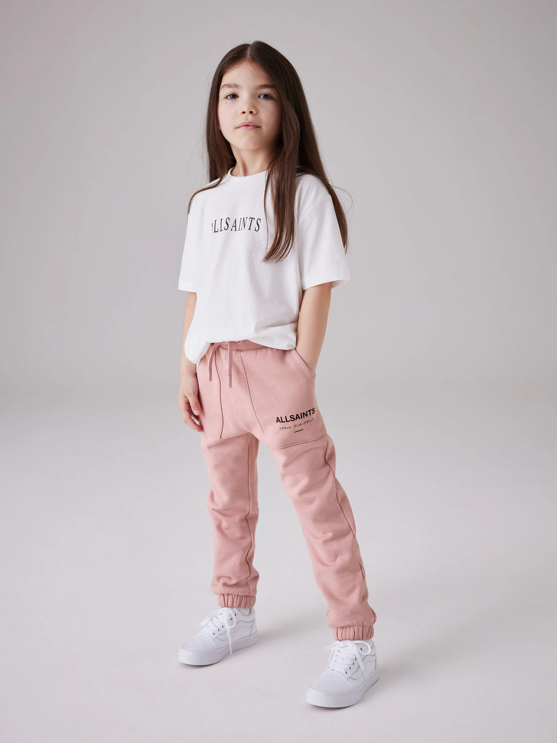 smALLSAINTS Underground joggingbroek van 100% katoen met omslag voor meisjes