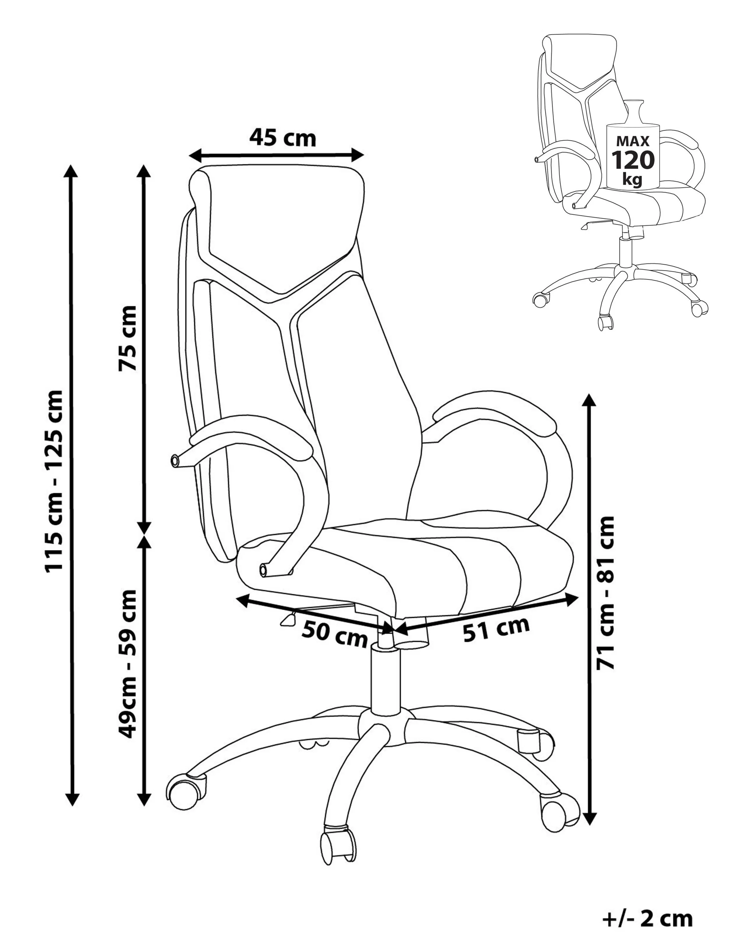 Bureaustoel FORMULA Beige