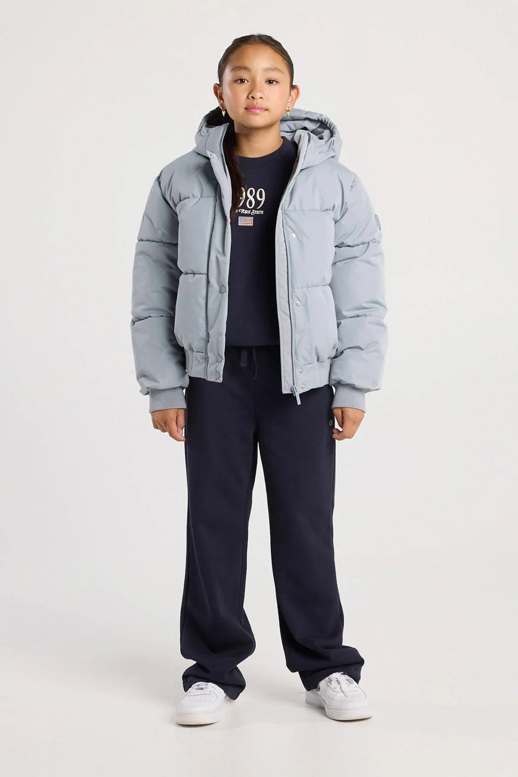 America Today gewatteerde jas blauw