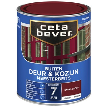 CetaBever Meesterbeits Deur & Kozijn zijdeglans dekkend Engels rood 750 ml