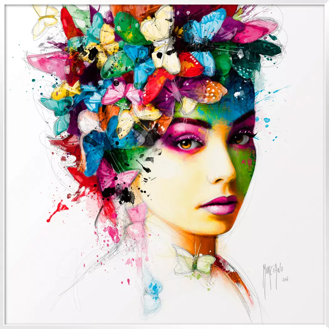 Wandbild 70 x 70 cm L´Effet Papillon