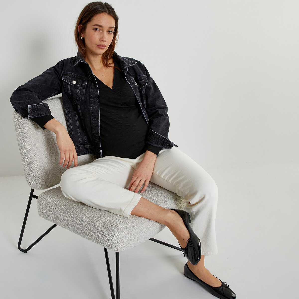 COLEÇÕES LA REDOUTE<br>Camiseta para gestantes e lactantes, modelo envelope