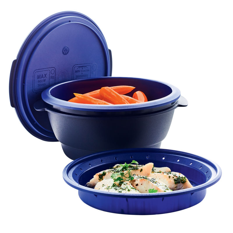 Micro-CombiGourmet 3 l Das Multitalent für die Mikrowelle: Reiskocher, Pasta-Maker, Dampfgarer & Kochtopf
