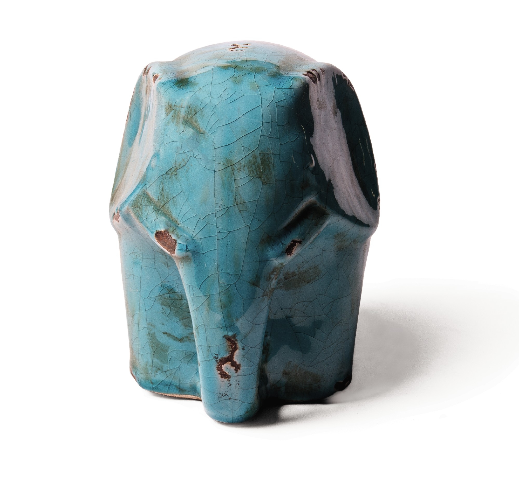 Elefant 'Chinois', blau, L 22,5 cm, B 15 cm, H 17,5 cm von fischer's lagerhaus